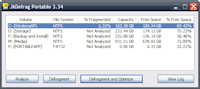 JkDefrag Portable Screenshot