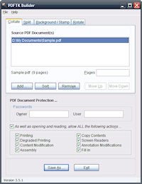 PDFTK Builder Portable Screenshot