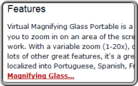 Virtual Magnifying Glass Portable Screenshot