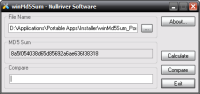 winMd5Sum  Portable Screenshot